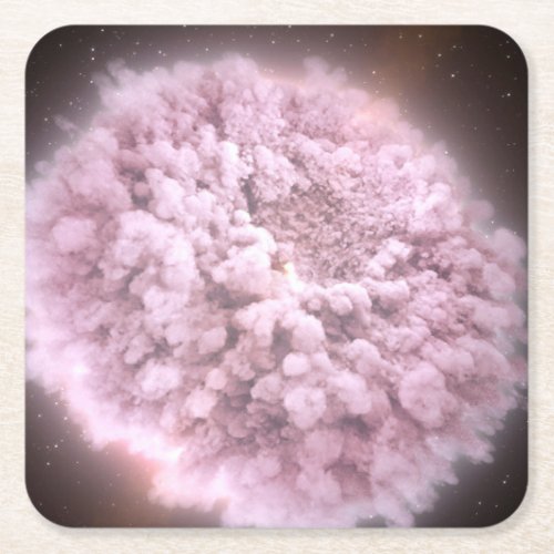 Cloud Of Debris From Two Neutron Stars Square Paper Coaster