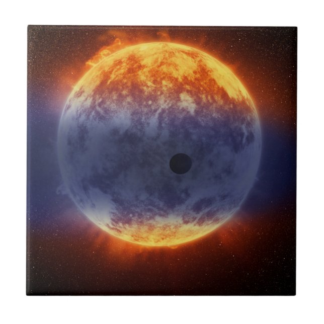 Cloud Of Hydrogen Gas Off Exoplanet Gj 3470b Ceramic Tile (Front)