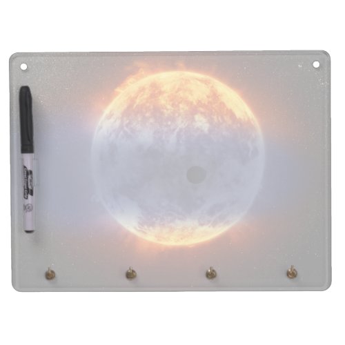 Cloud Of Hydrogen Gas Off Exoplanet Gj 3470b Dry Erase Board With Keychain Holder