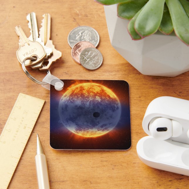 Cloud Of Hydrogen Gas Off Exoplanet Gj 3470b Keychain (Desk)