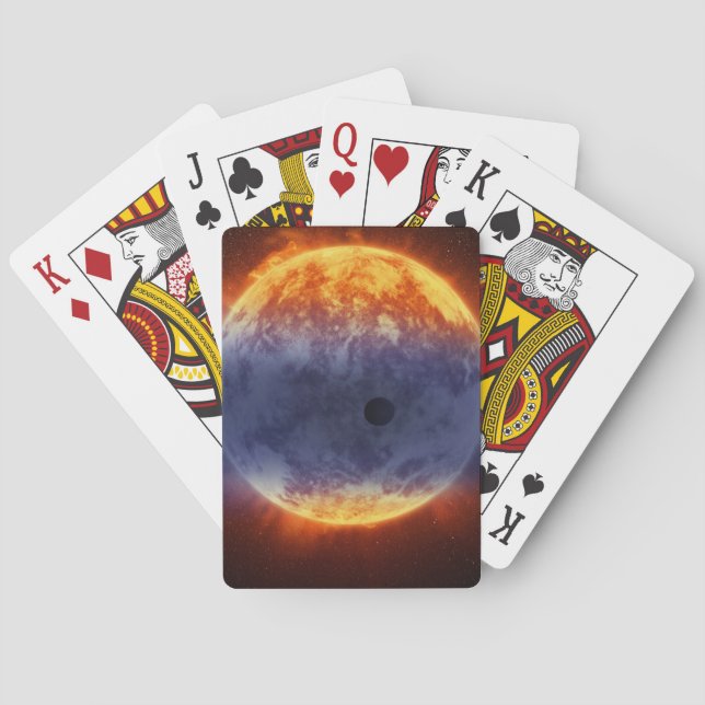 Cloud Of Hydrogen Gas Off Exoplanet Gj 3470b Poker Cards (Back)