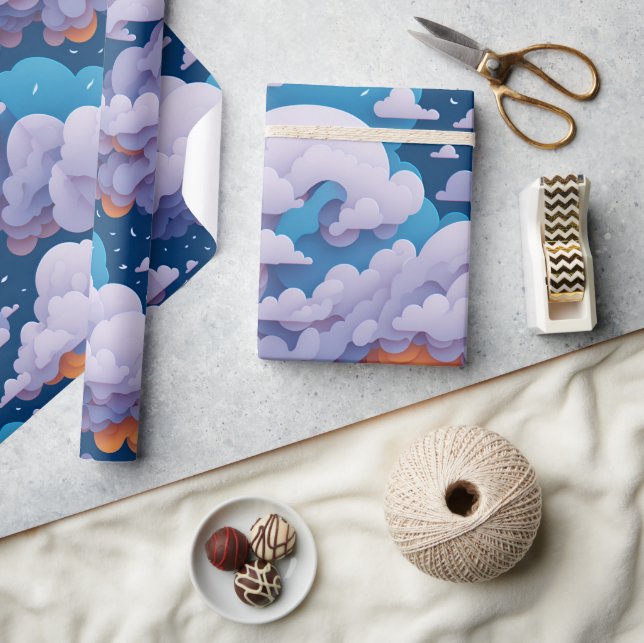 Cloud Pattern Wrapping Paper (Crafts)
