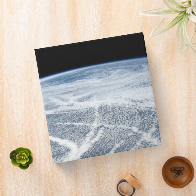 Cloud Patterns South Of The Aleutian Islands. 3 Ring Binder (In Situ)