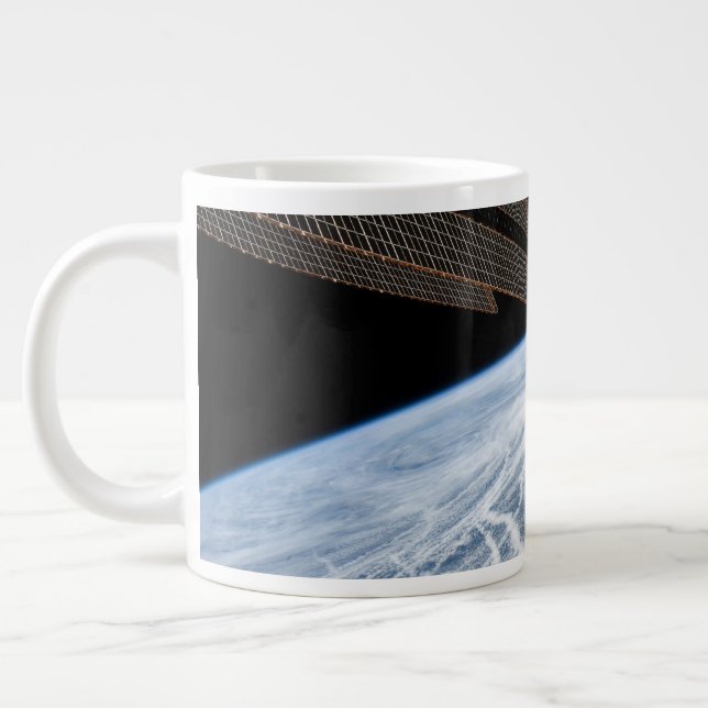 Cloud Patterns South Of The Aleutian Islands. Giant Coffee Mug (Left)