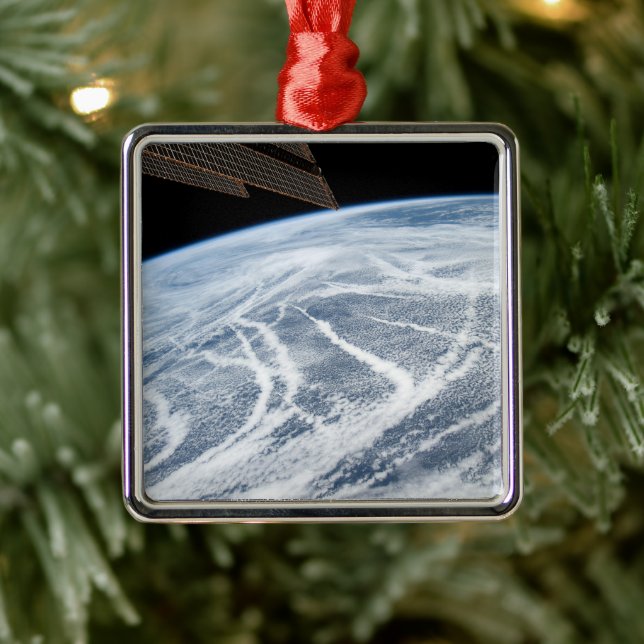 Cloud Patterns South Of The Aleutian Islands. Metal Ornament (Tree)