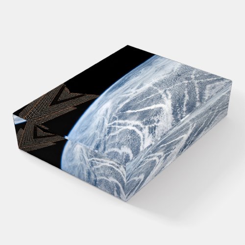 Cloud Patterns South Of The Aleutian Islands Paperweight