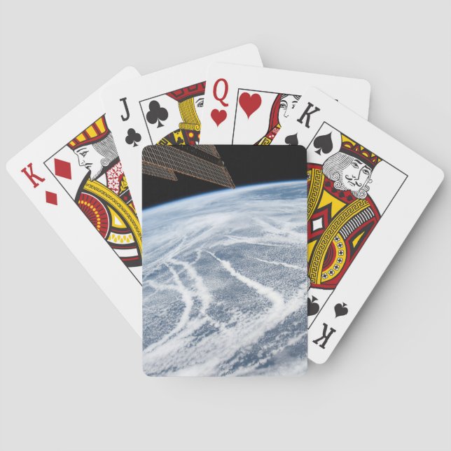 Cloud Patterns South Of The Aleutian Islands. Poker Cards (Back)