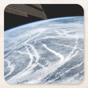 Cloud Patterns South Of The Aleutian Islands. Square Paper Coaster