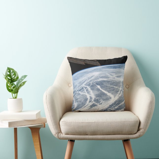 Cloud Patterns South Of The Aleutian Islands. Throw Pillow (Chair)