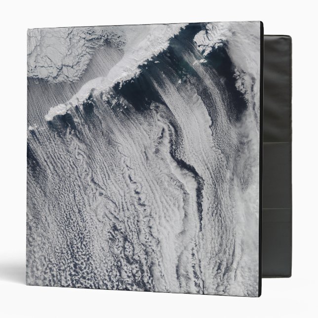Cloud patterns visible over the Aleutian Island Binder (Front/Inside)