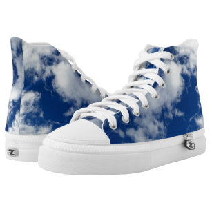 cloud print shoes