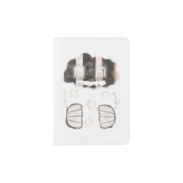 Cloud Prison With No Background Passport Wallet Holder (Front)