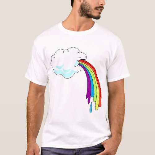 Cloud Puking Rainbow T_shirt