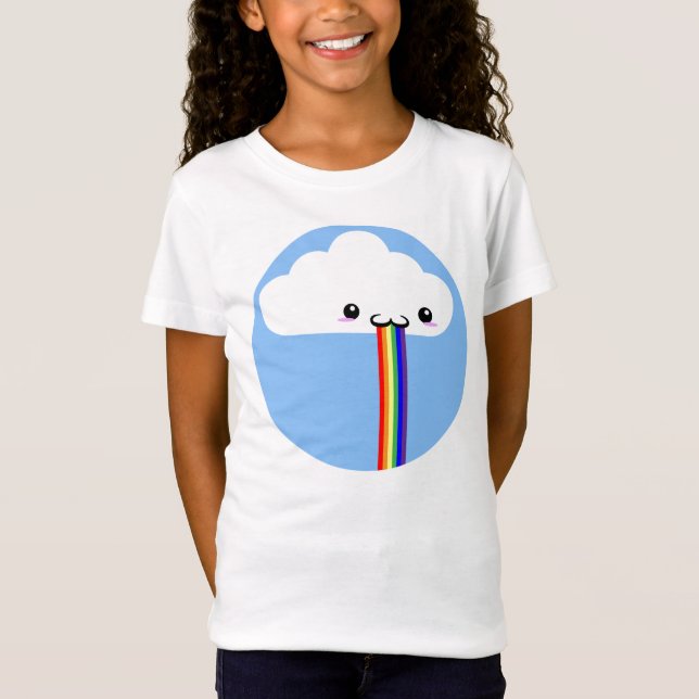 Cloud Puking Rainbow Tee shirt (Front)
