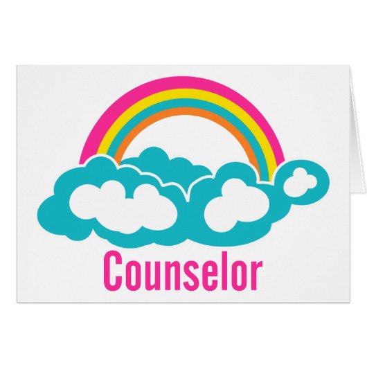 Cloud Rainbow Counselor Cards (Front Horizontal)