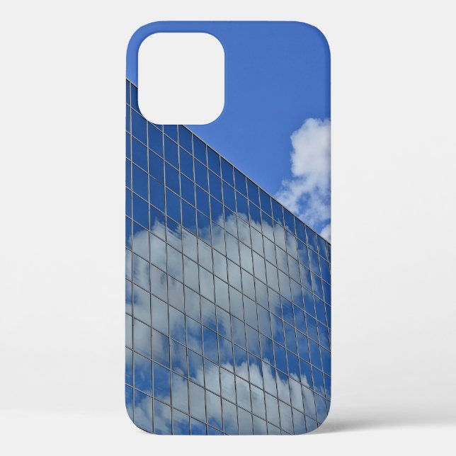 Cloud Reflection in Skyscraper Case-Mate iPhone Case (Back)