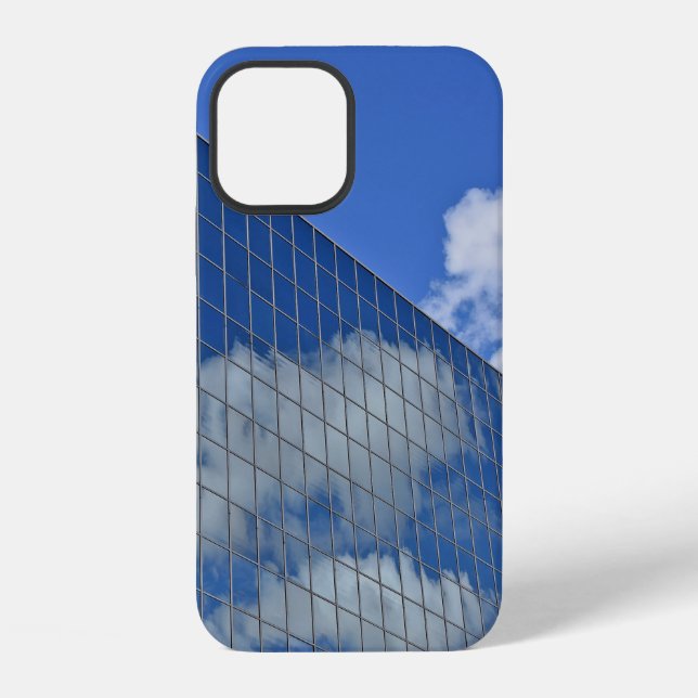 Cloud Reflection in Skyscraper Iphone Case (Back)