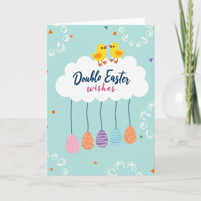 Cloud Shape Celebration Card (Front)