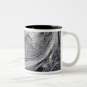 Cloud simulation of a single day 4 Two-Tone coffee mug