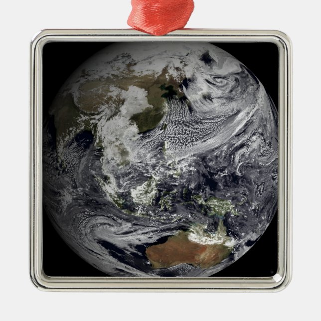 Cloud simulation of the full Earth Metal Ornament (Front)