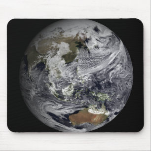 Cloud simulation of the full Earth Mouse Pad
