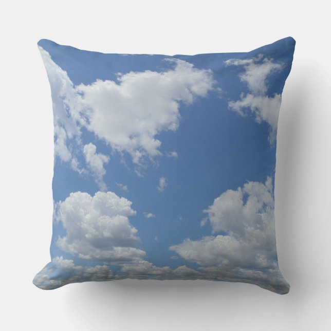 Cloud Sleeping Blue Sky Sofa Bed Couch Throw Pillow (Front)