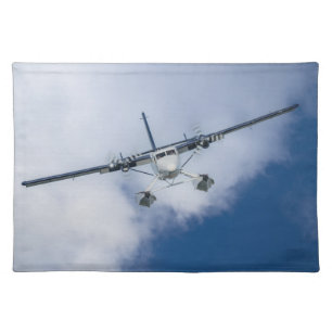 Cloud-Soaring Seaplane Cloth Placemat