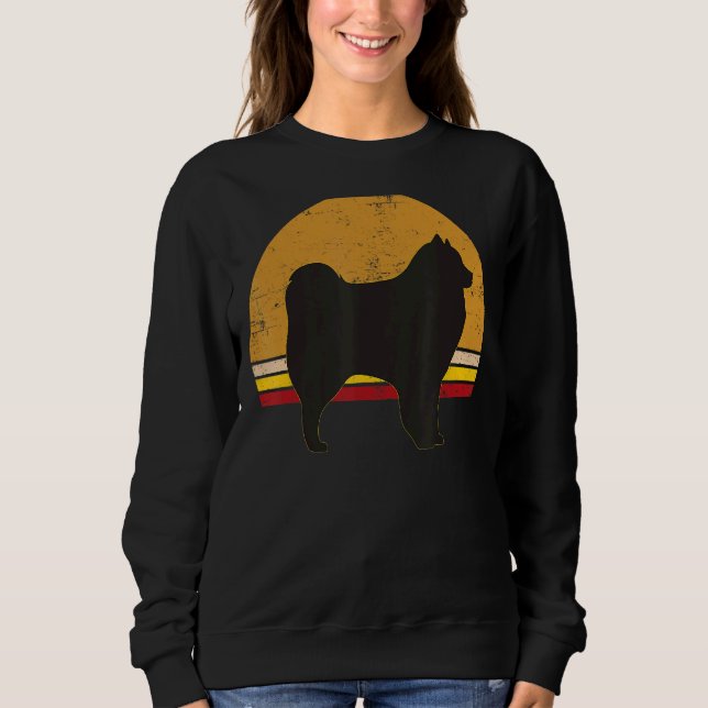 Cloud Spitz German Spitz Retro Sweatshirt (Front)