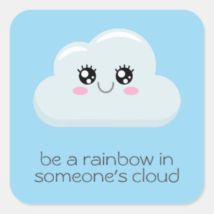Cloud Square Sticker