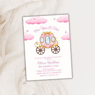 Cloud Star Fairytale Princess Carriage Baby Shower Invitation