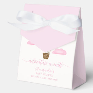 Cloud Star Rainbow Hot Air Balloon Baby Shower Favor Boxes