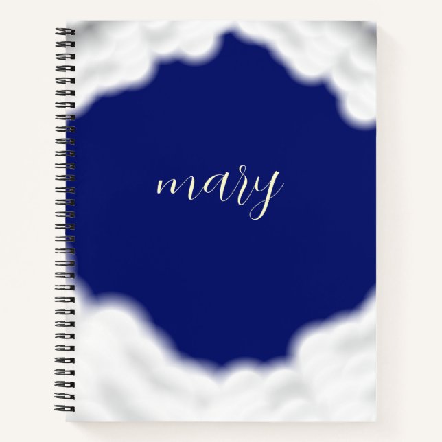 cloud&stars personalized notebook (Front)