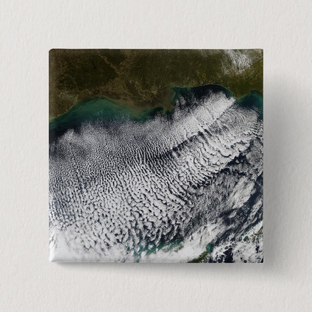 Cloud streets in the Gulf of Mexico Button (Front)