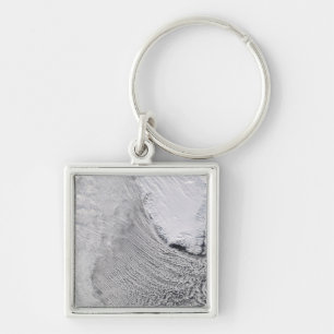 Cloud Streets in the Labrador Sea Keychain