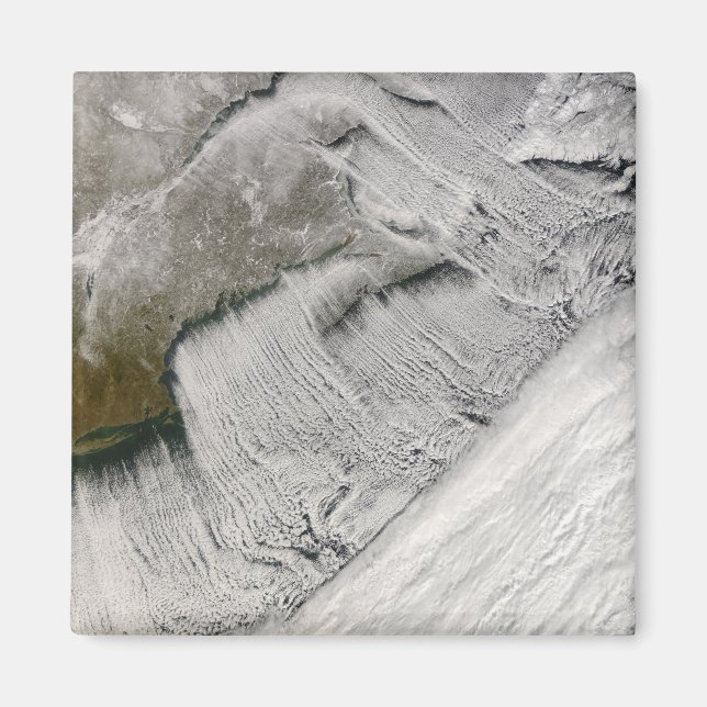 Cloud streets off New England and the Maritimes Magnet (Front)