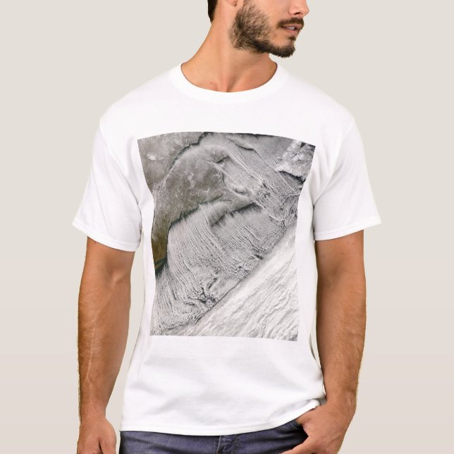 Cloud streets off New England and the Maritimes T-Shirt (Front)