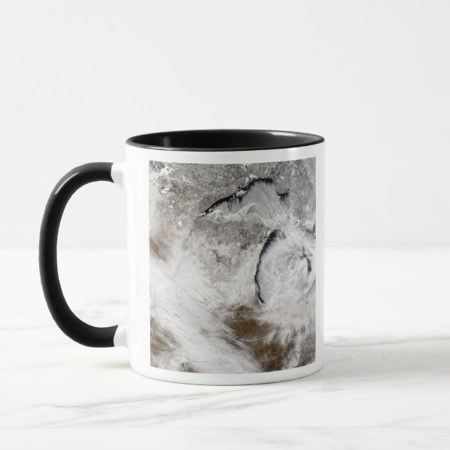 Cloud streets over Lake Superior and Lake Michi Mug (Left)