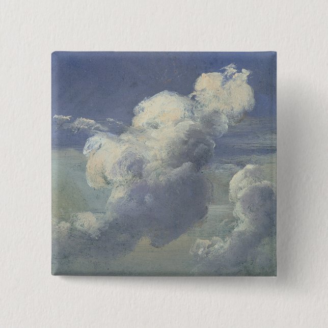 Cloud Study, 1832 Pinback Button (Front)