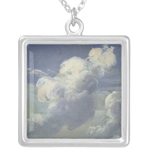 Cloud Study, 1832 Silver Plated Necklace (Front)