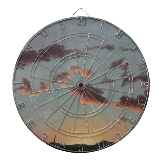 Cloud Study (Clouds in the Sky) (by Knud Baade) Dart Board (Front)