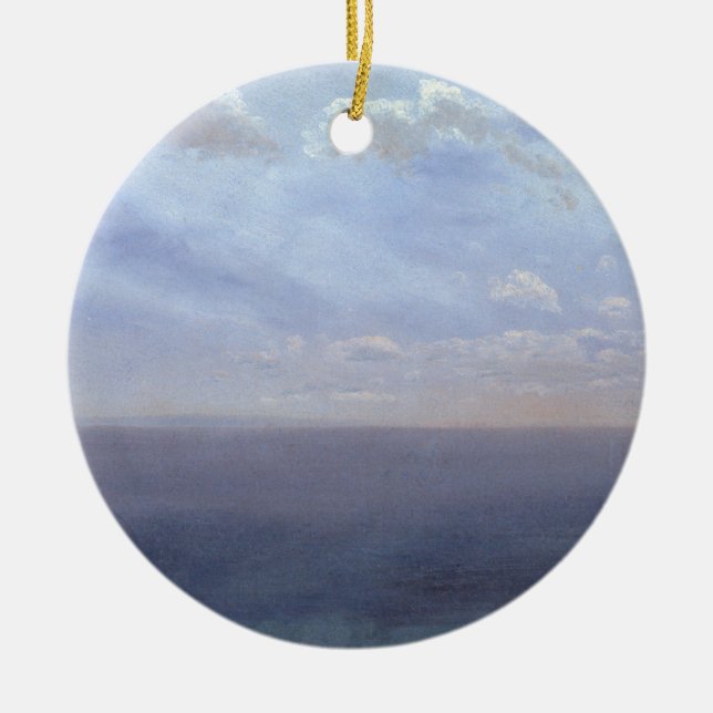 Cloud Study with Sea and Sky – Albert Bierstadt Ceramic Ornament (Front)