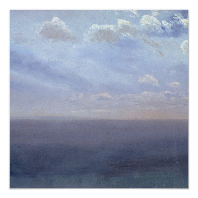Cloud Study with Sea and Sky – Albert Bierstadt Poster (Front)
