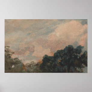 Cloud Study with Trees – John Constable Poster
