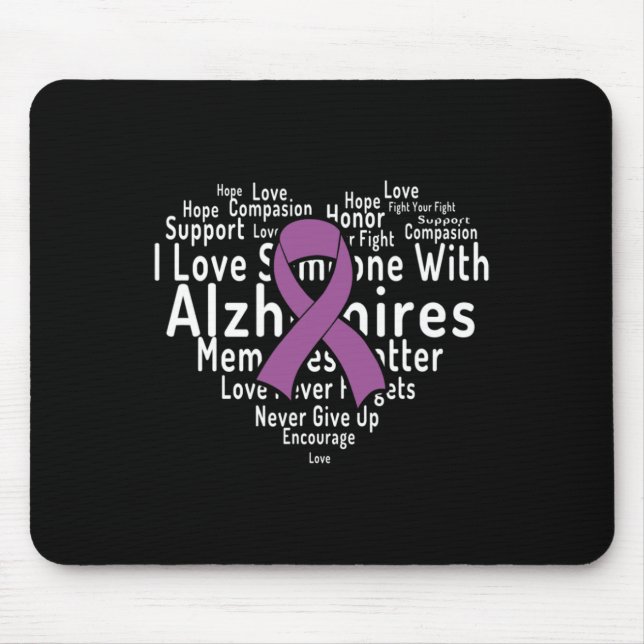 Cloud Support Alzheimerheimer Heimers Awareness  Mouse Pad (Front)