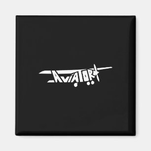 Cloud Surfing Apparel Pilot Aviator Airplane Prese Magnet