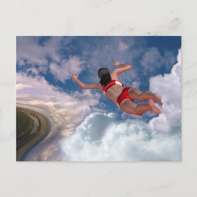 Cloud Swimming Postcard (Front)