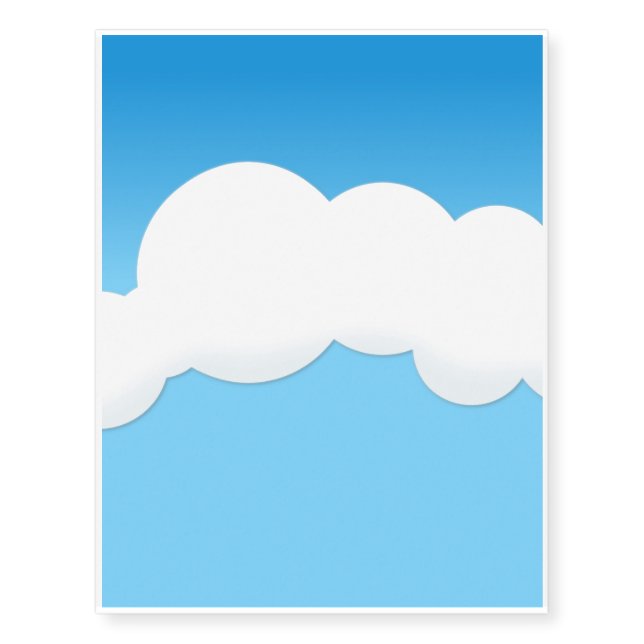 Cloud Temporary Tattoos (Front)