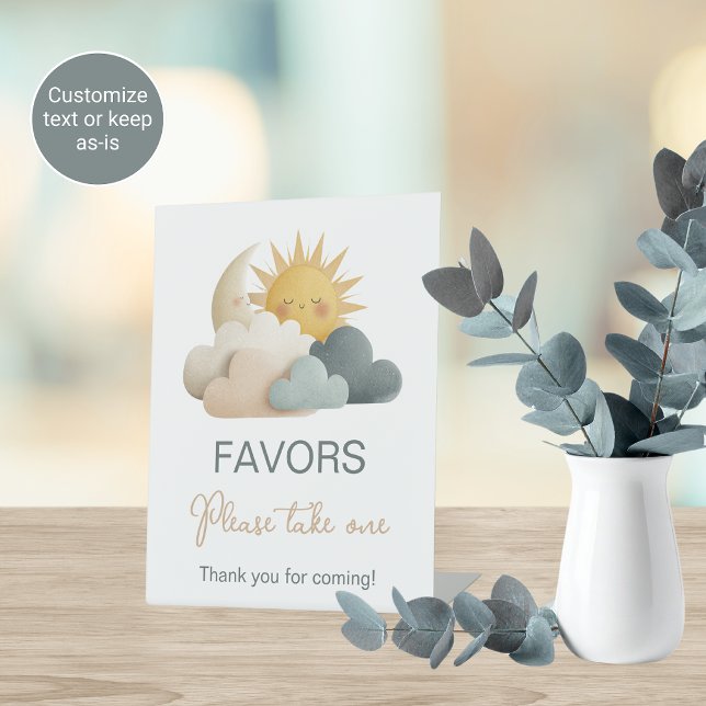 Cloud Theme Baby Shower Favor Table Sign (Creator Uploaded)