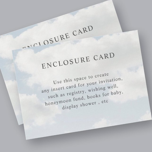 Cloud Theme Cloud Nine Custom Enclosure Card (Creator Uploaded)
