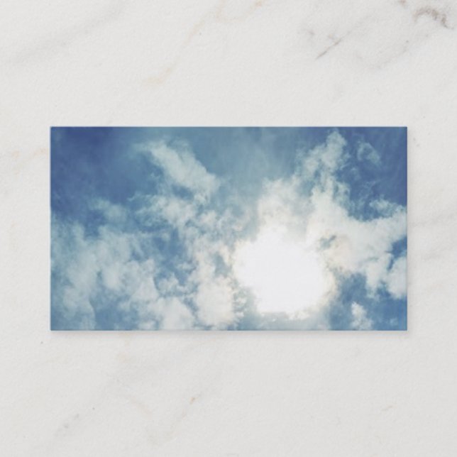 Cloud Themed Business, 3.5" x 2.0", 100 pack Business Card (Front)